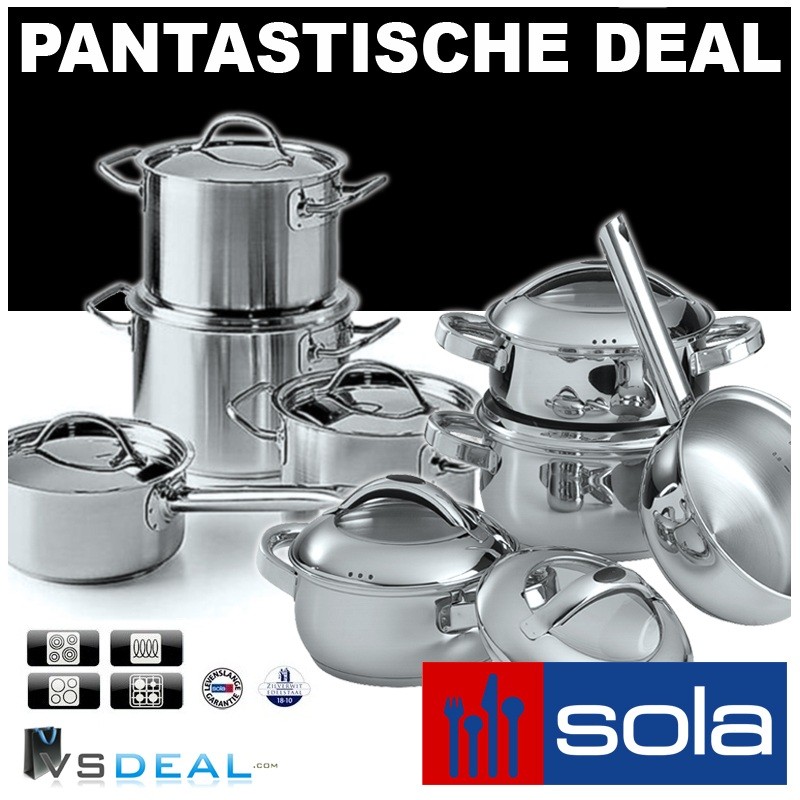 vsdeal.com - 8 delige Sola Pannensets UITVERKOOP OP=OP!! vsdeal.com - 8 delige Sola Pannensets UITVERKOOP OP=OP!!
