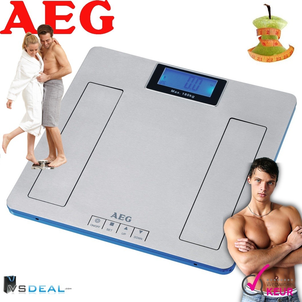 vsdeal.com - AEG weegschaal; meet, spier-, vocht- en vetmassa 5 in 1 vsdeal.com - AEG weegschaal; meet, spier-, vocht- en vetmassa 5 in 1