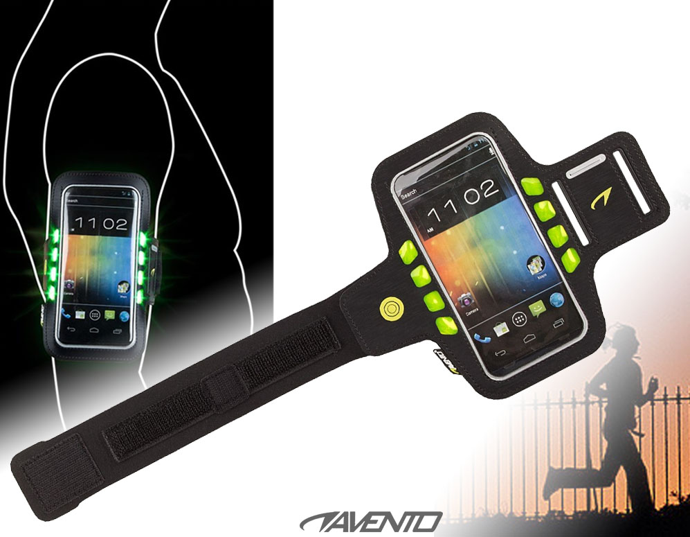 vsdeal.com - Avento Smartphone Sport Armband met LED Verlichting vsdeal.com - Avento Smartphone Sport Armband met LED Verlichting