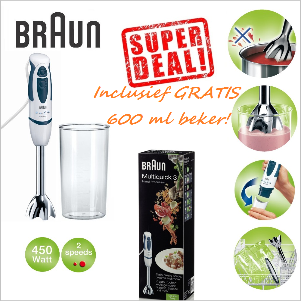 vsdeal.com - Braun staafmixer RVS OP=OP vsdeal.com - Braun staafmixer RVS OP=OP