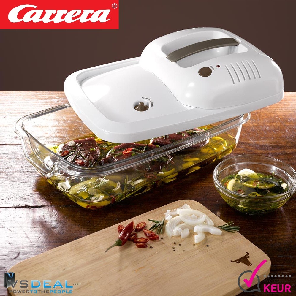 vsdeal.com - Carrera Marineer Vacumeerapparaat 8 x sneller marineren vsdeal.com - Carrera Marineer Vacumeerapparaat 8 x sneller marineren