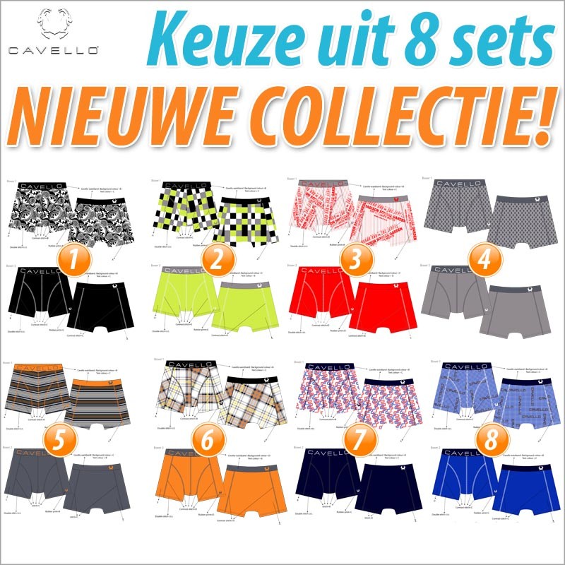 vsdeal.com - Cavello Boxershorts Nieuwe Collectie 2012-2013 2 Pack 8 Sets