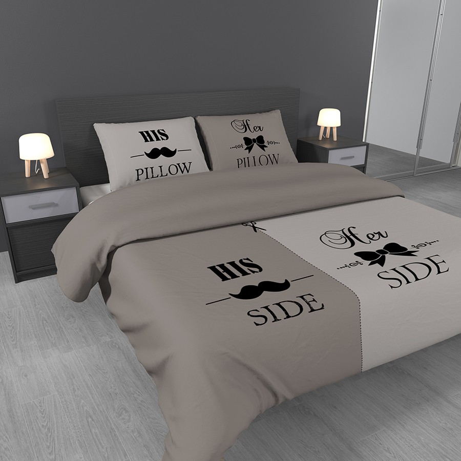 vsdeal.com - Dekbedovertrek His & Her Side in 3 kleuren nu al vanaf € 14,95 vsdeal.com - Dekbedovertrek His & Her Side in 3 kleuren nu al vanaf € 14,95