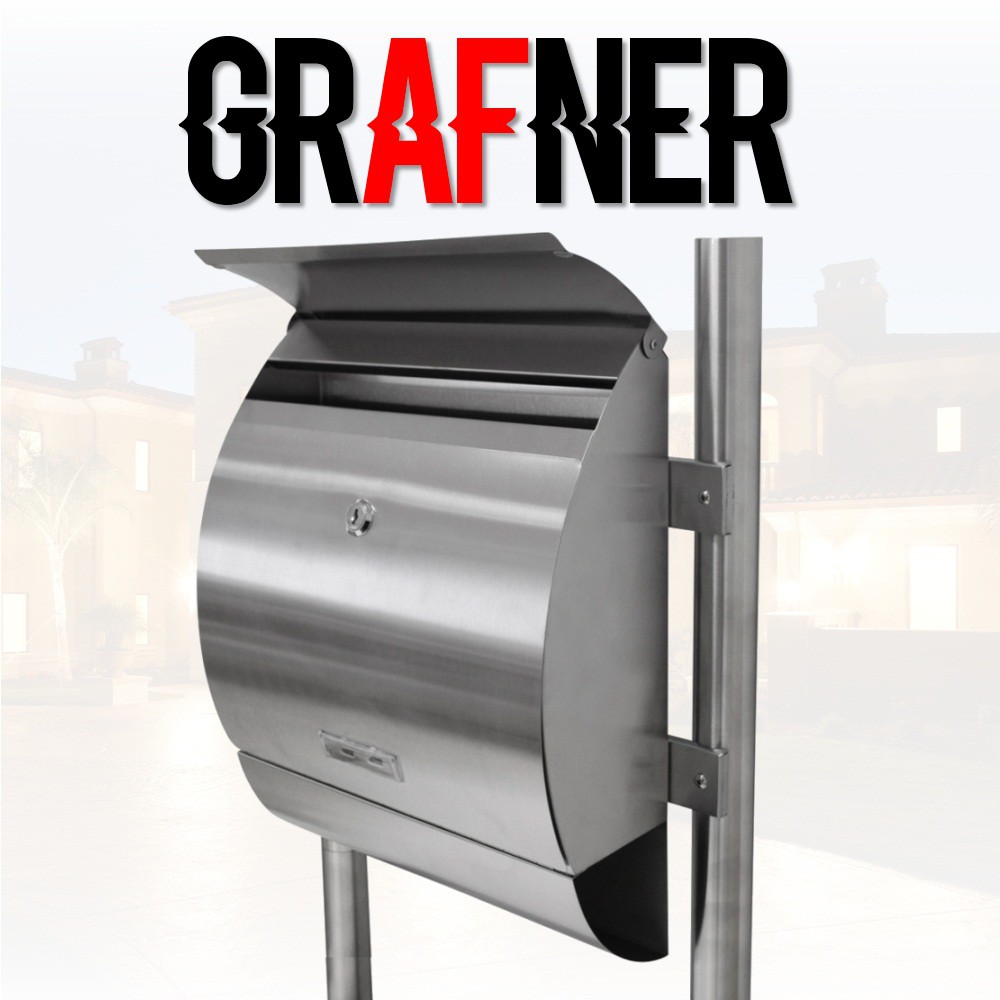 vsdeal.com - Design RVS brievenbus met statief en geïntegreerde krantenvak OP=OP vsdeal.com - Design RVS brievenbus met statief en geïntegreerde krantenvak OP=OP