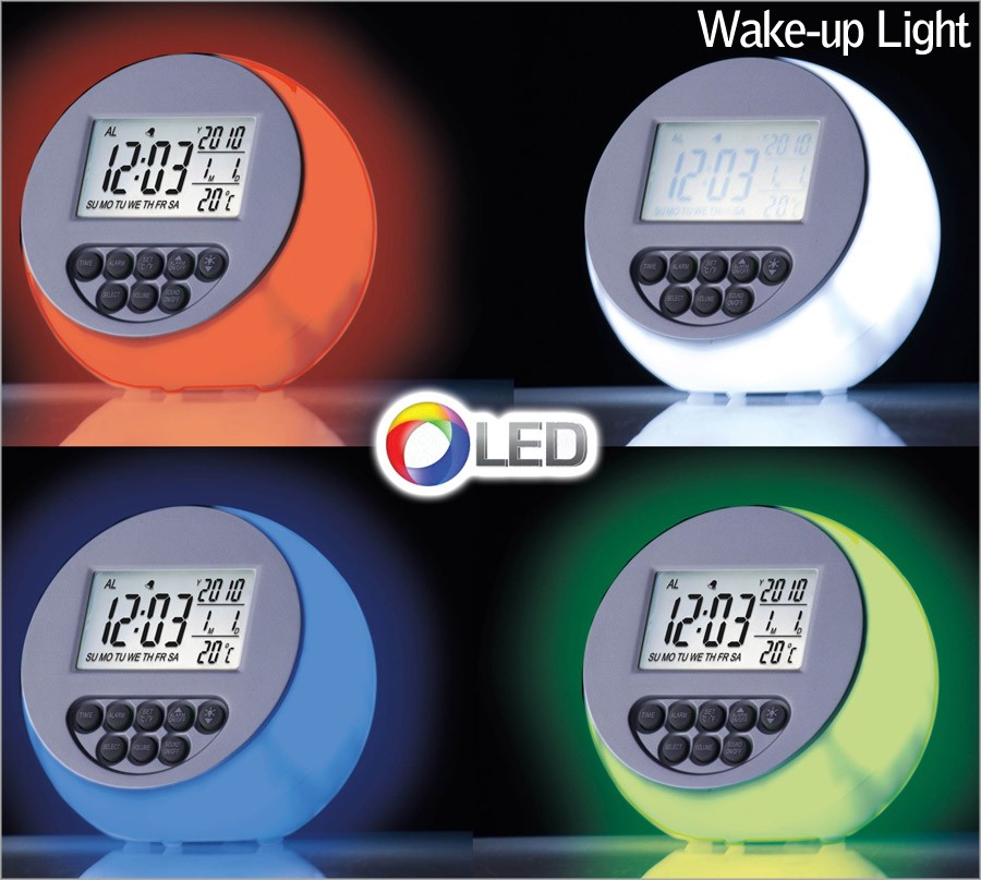 vsdeal.com - Design Wake Up Light 4 wisselende kleuren vsdeal.com - Design Wake Up Light 4 wisselende kleuren