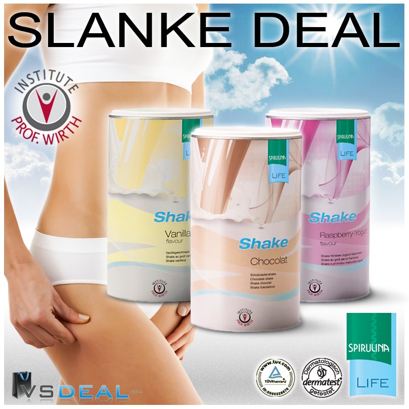 vsdeal.com - Dieetshakes van Spirulina Life een gezonde hulp bij het afvallen. 3 potten, voor 45 maaltijden OP=OP!