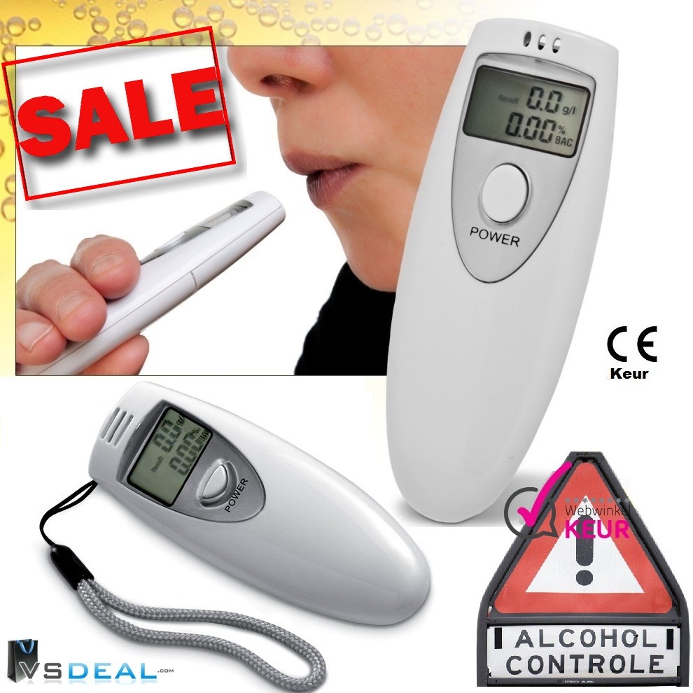 vsdeal.com - Digitale alcoholtester met LCD scherm VakantieTip!!!