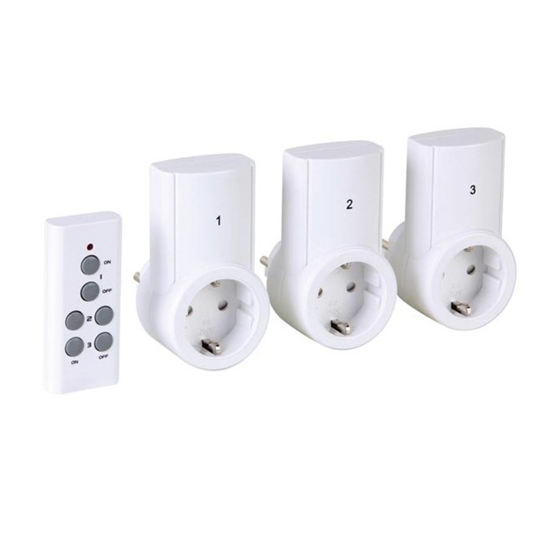 vsdeal.com - Draadloze Schakelaarset | 3 ONTVANGERS vsdeal.com - Draadloze Schakelaarset | 3 ONTVANGERS