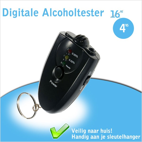 vsdeal.com - Draagbare Alcoholtester Zakformaat