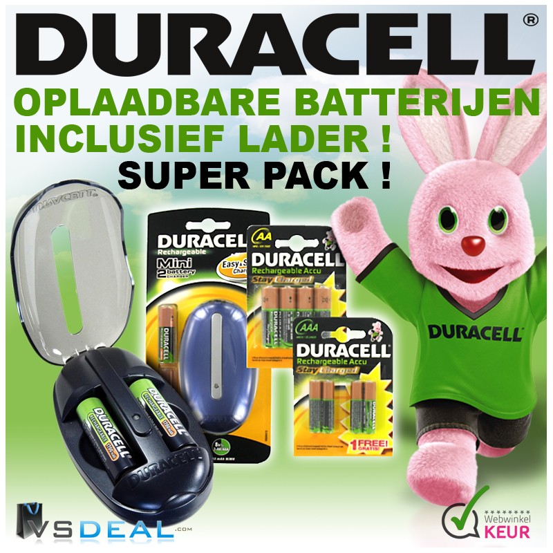 vsdeal.com - Duracell complete oplaadset inclusief 10 oplaadbare batterijen!! vsdeal.com - Duracell complete oplaadset inclusief 10 oplaadbare batterijen!!