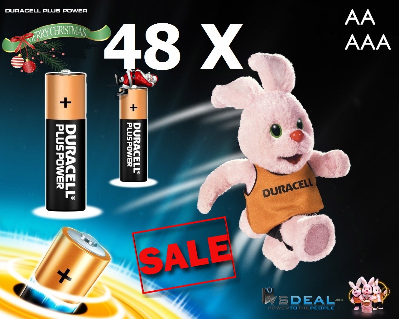 vsdeal.com - Duracell Plus Power 48 stuks