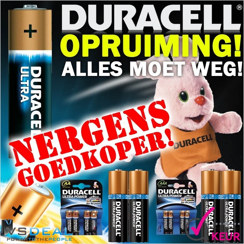 vsdeal.com - Duracell Ultra Power 48 stuks UITVERKOOP!!!!!