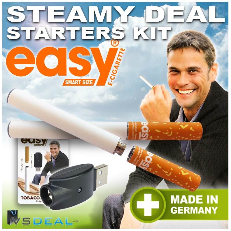 vsdeal.com - Easy e-Sigaret Starterspakket inclusief 1 gratis cap OP=OP