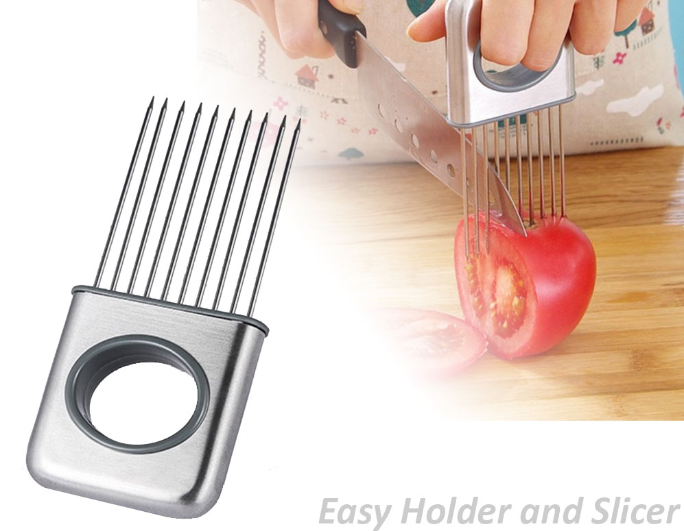 vsdeal.com - Easy Holder and Slicer RVS Keukenhulp vsdeal.com - Easy Holder and Slicer RVS Keukenhulp