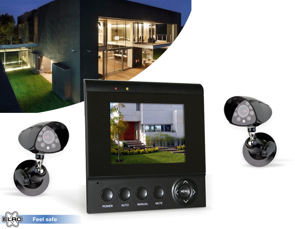 vsdeal.com - Elro TFT Kleuren Camerasysteem - Incl. Scherm vsdeal.com - Elro TFT Kleuren Camerasysteem - Incl. Scherm