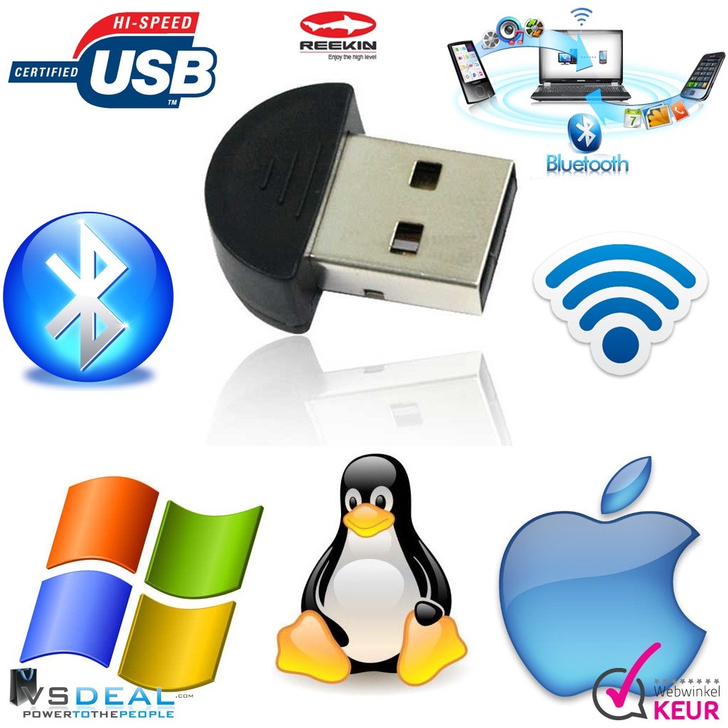 vsdeal.com - EUROKNALLER Mini Bluetooth 2.0 Usb Adapter 100m OP=OP