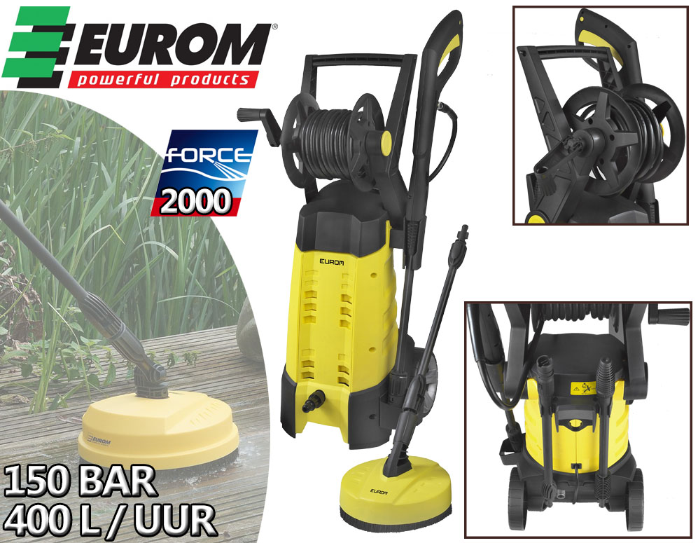 vsdeal.com - Eurom Force 2000 150 BAR Hogedrukreiniger vsdeal.com - Eurom Force 2000 150 BAR Hogedrukreiniger