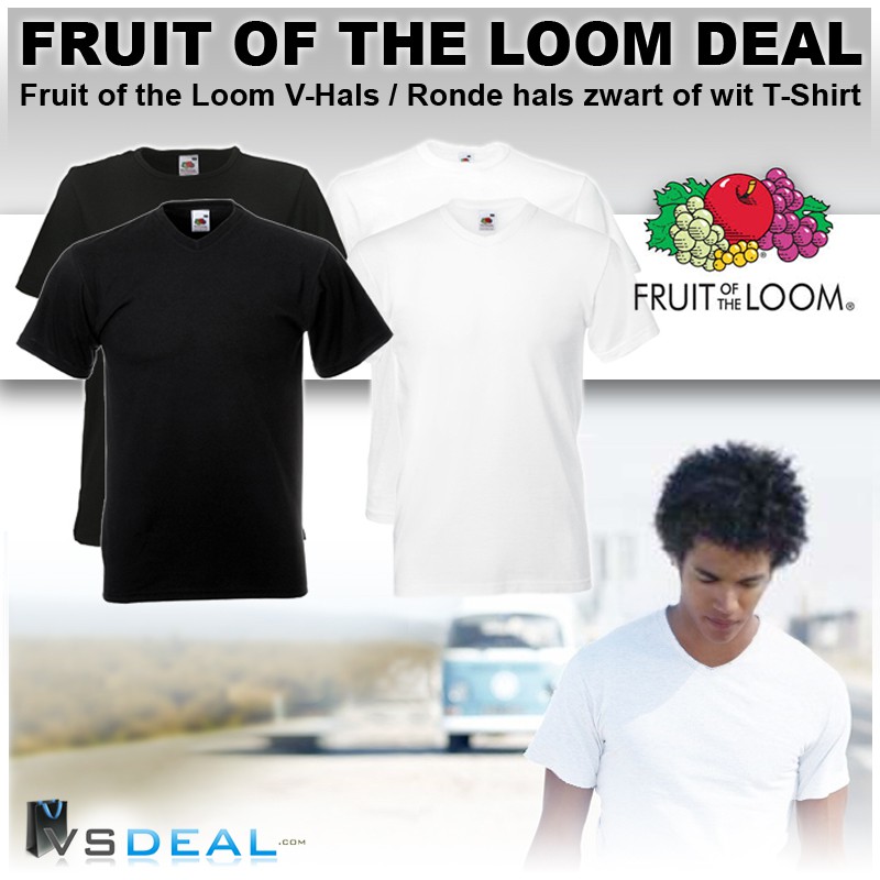 vsdeal.com - Fruit of the loom t-shirts 6 of 12 stuks vsdeal.com - Fruit of the loom t-shirts 6 of 12 stuks
