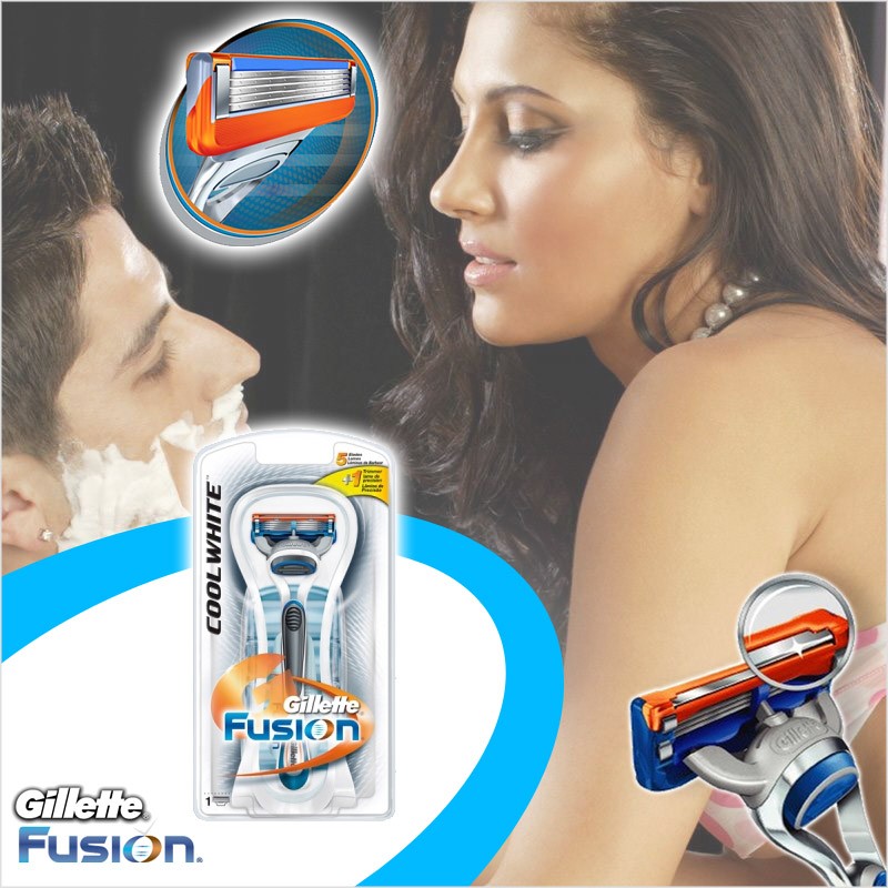 vsdeal.com - Gillette Fusion Cool White Manual Apparaat vsdeal.com - Gillette Fusion Cool White Manual Apparaat