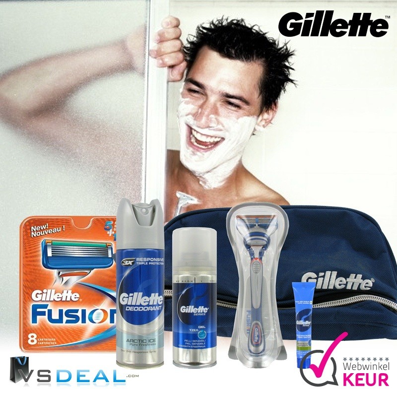 vsdeal.com - Gillette Fusion Giftset inclusief Toilettas!