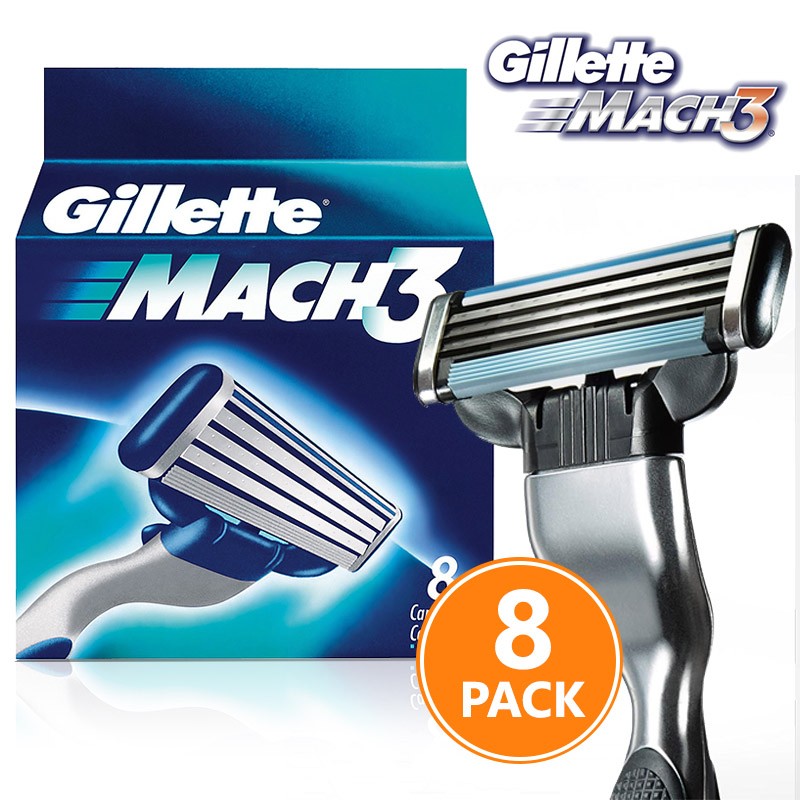 vsdeal.com - Gillette Mach3 8 scheermesjes