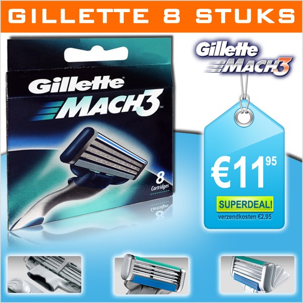 vsdeal.com - Gillette Mach3 Scheermesjes vsdeal.com - Gillette Mach3 Scheermesjes