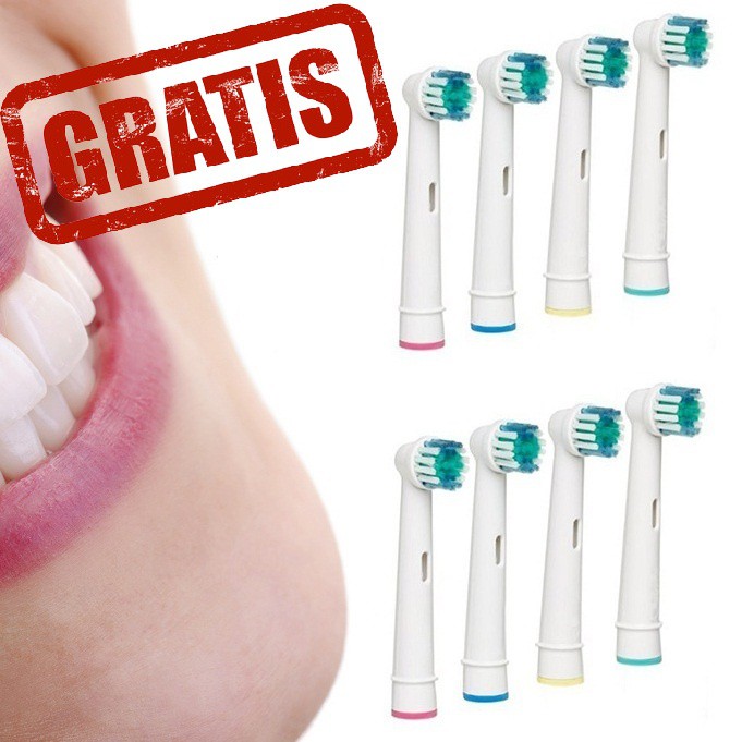 vsdeal.com - GRATIS 8 Opzetborstels voor Oral-B tandenborstels OP=OP