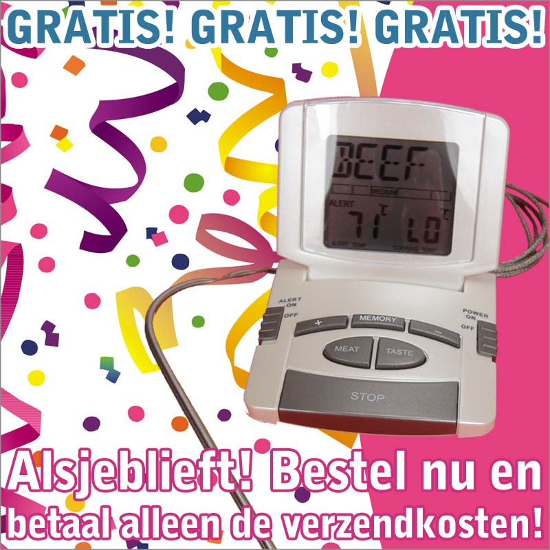 vsdeal.com - GRATIS! Digitale Vleesthermometer
