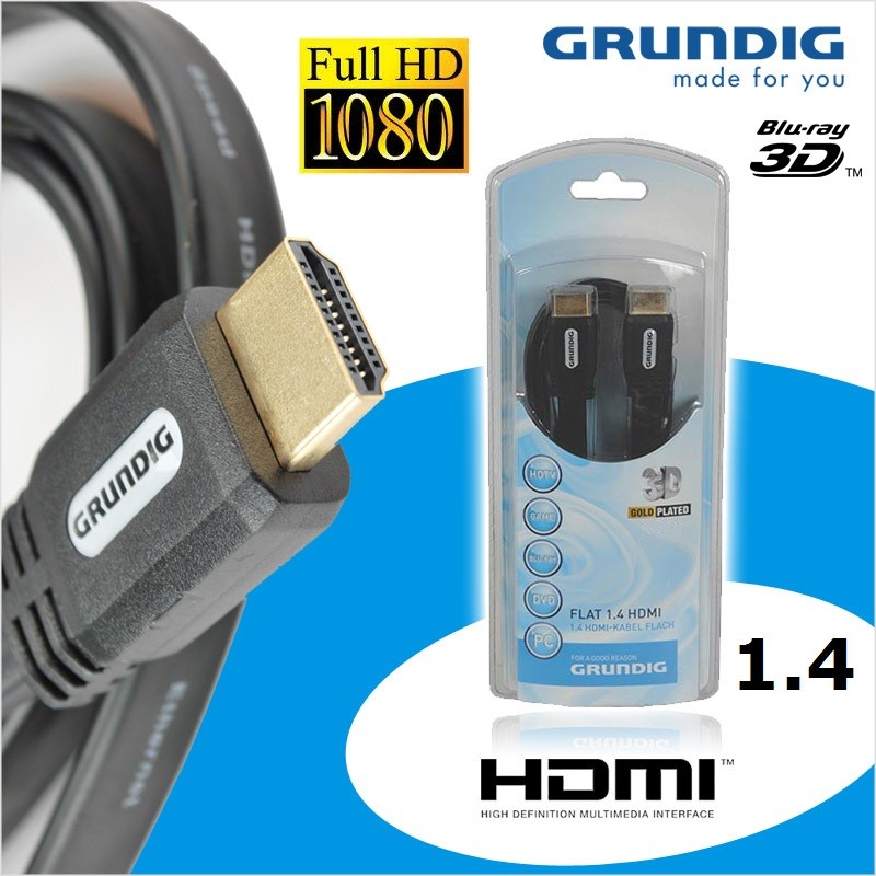 vsdeal.com - Grundig 2 x Gold plated Platte HDMI 1.4 vsdeal.com - Grundig 2 x Gold plated Platte HDMI 1.4