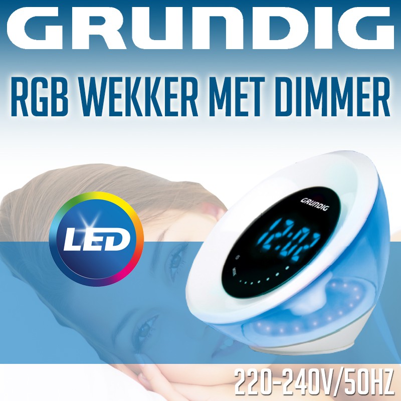 vsdeal.com - Grundig RGB Wekker Met Dimmer
