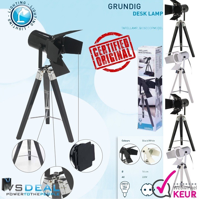 vsdeal.com - Grundig Stoere Theaterlamp op statief OP=OP vsdeal.com - Grundig Stoere Theaterlamp op statief OP=OP