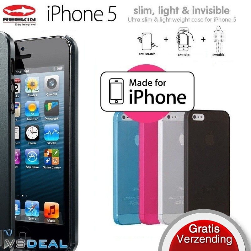 vsdeal.com - iPHONE 5 Transparant Cover Ultra Dun inclusief verzendkosten OP=OP