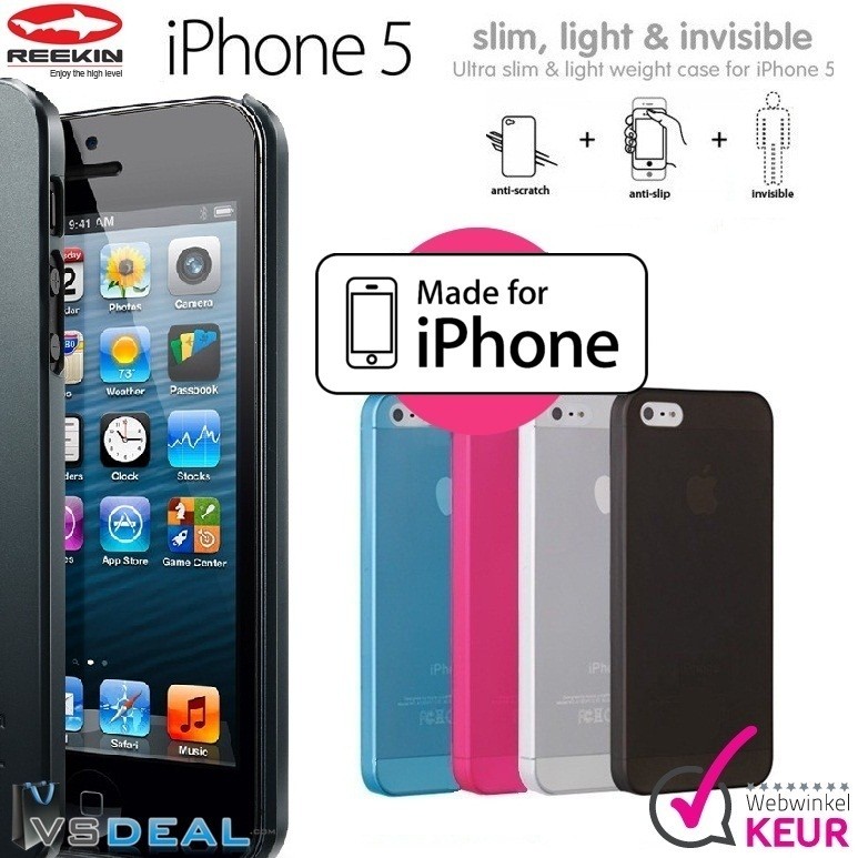 vsdeal.com - iPHONE 5 Transparant Cover Ultra Dun OP=OP