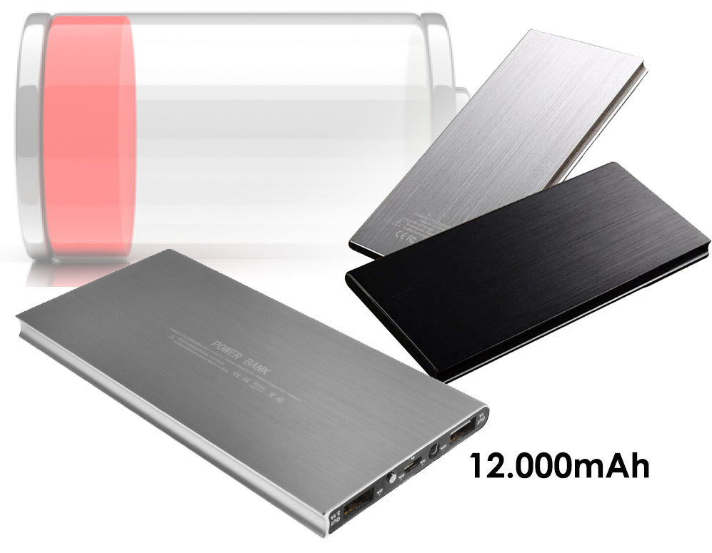 vsdeal.com - Iron Energy 12.000Mah Powerbank met Metalen Case vsdeal.com - Iron Energy 12.000Mah Powerbank met Metalen Case
