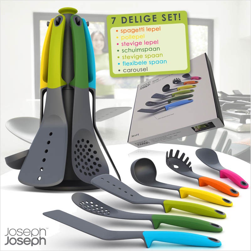 vsdeal.com - Joseph Joseph Kookgerei set Elevate Carrousel 7-delig (tip) vsdeal.com - Joseph Joseph Kookgerei set Elevate Carrousel 7-delig (tip)