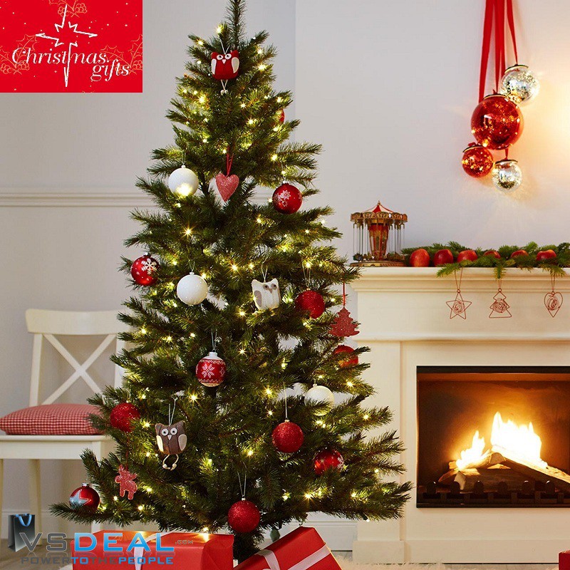 vsdeal.com - Kerstboom met Ledverlichting inclusief metalen voet OP=OP
