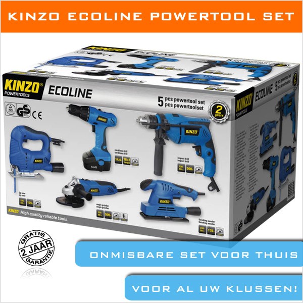 vsdeal.com - Kinzo® Ecoline Powertool Set vsdeal.com - Kinzo® Ecoline Powertool Set