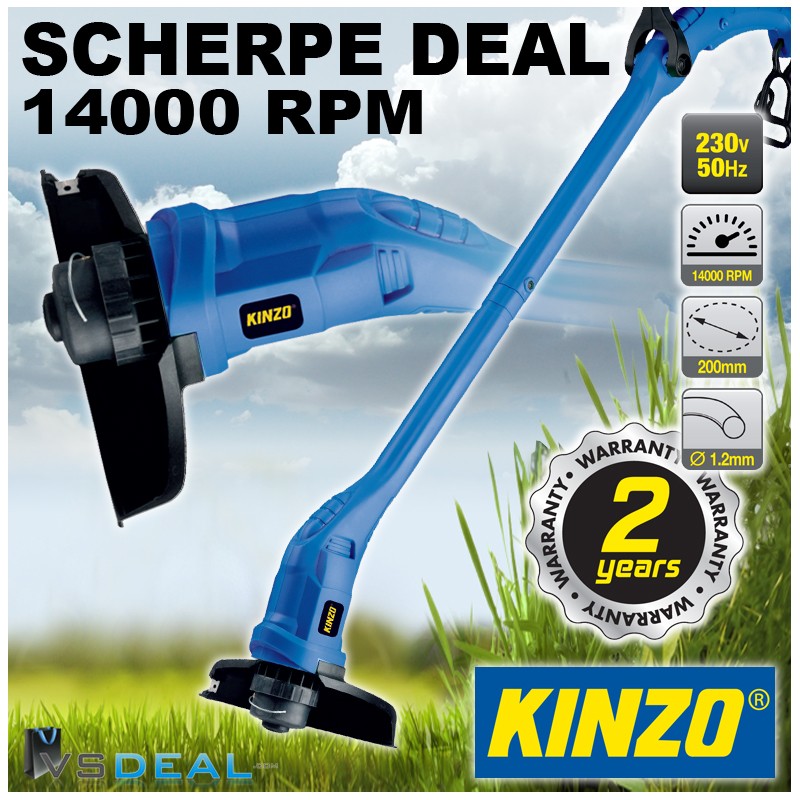 vsdeal.com - Kinzo Elektrische Grastrimmer met 2e handgreep OP=OP vsdeal.com - Kinzo Elektrische Grastrimmer met 2e handgreep OP=OP