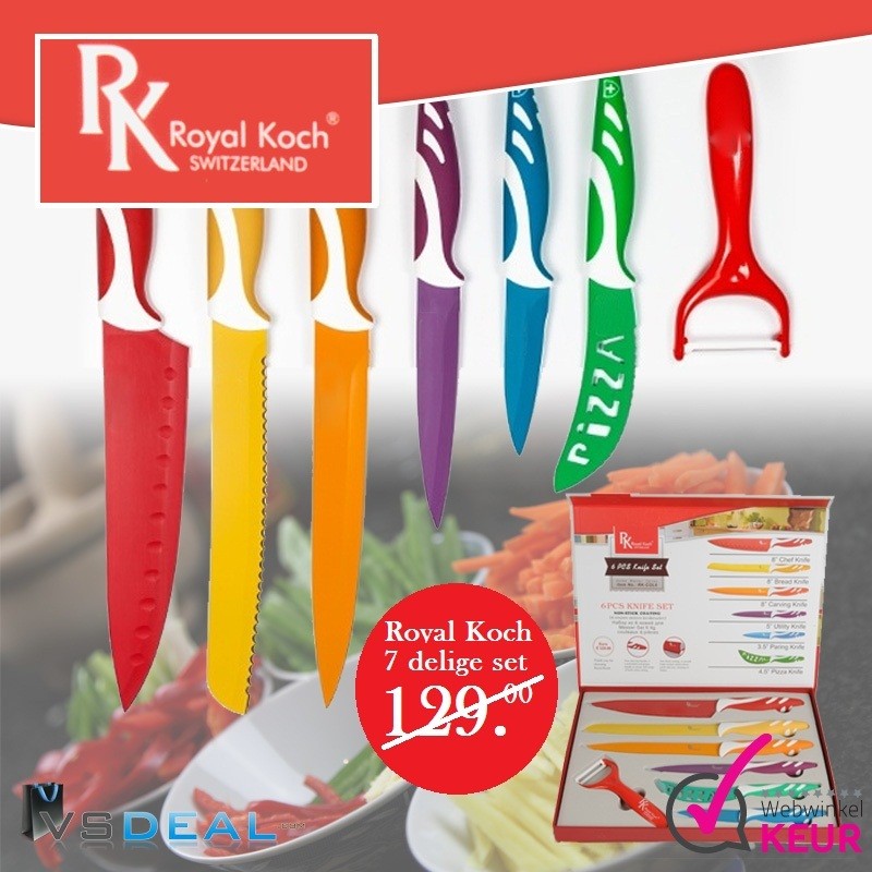 vsdeal.com - Kleurrijke Royal Koch Switzerland roestvrijstalen messen vsdeal.com - Kleurrijke Royal Koch Switzerland roestvrijstalen messen