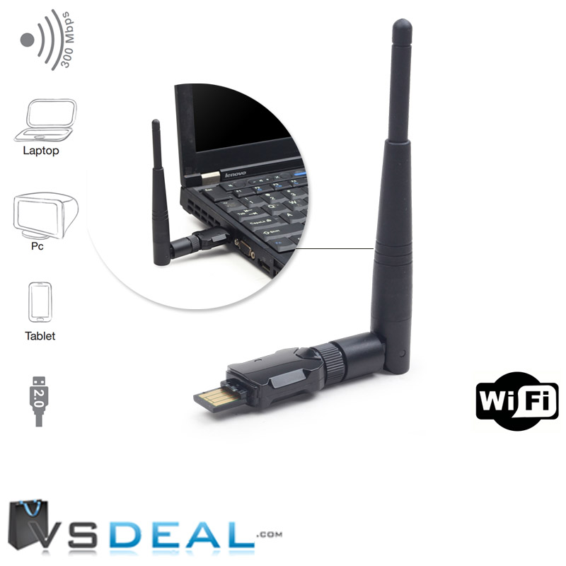 vsdeal.com - Krachtige USB WiFi ontvanger 300Mbps vsdeal.com - Krachtige USB WiFi ontvanger 300Mbps