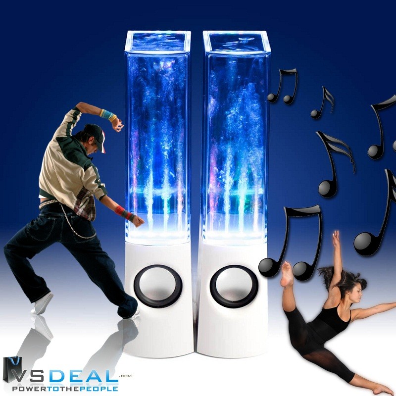 vsdeal.com - Led Water Speakers in het wit of zwart OP=OP