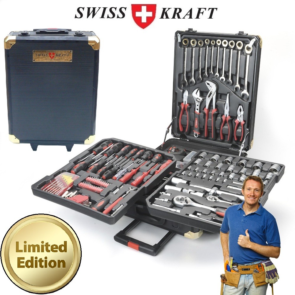 vsdeal.com - Limited Edition SWISS KRAFT 186-delige Professionele Gereedschapset OP=OP