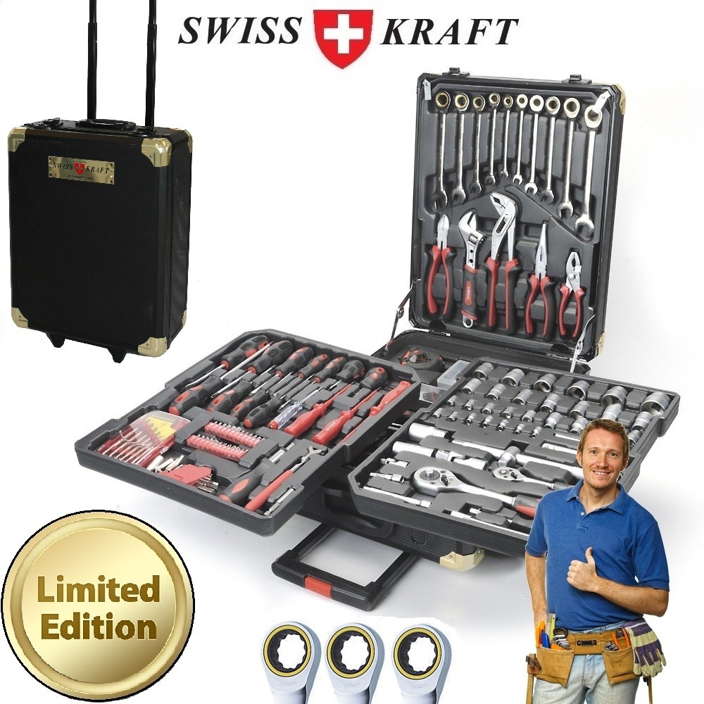 vsdeal.com - Limited Edition SWISS KRAFT 206-delige Professionele Gereedschapset OP=OP!