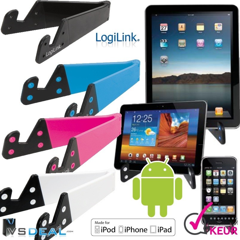 vsdeal.com - Logilink Standaard voor Tablet, E-Reader of Smartphone Euroknaller! vsdeal.com - Logilink Standaard voor Tablet, E-Reader of Smartphone Euroknaller!