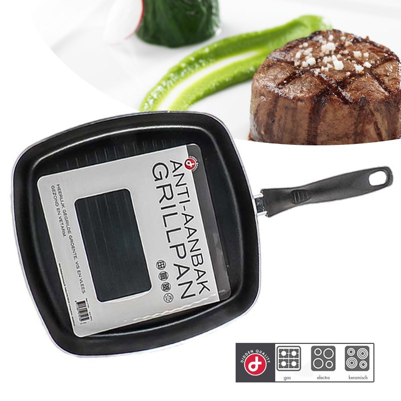 vsdeal.com - Luxe Grillpan met Teflon Anti-aanbaklaag vsdeal.com - Luxe Grillpan met Teflon Anti-aanbaklaag