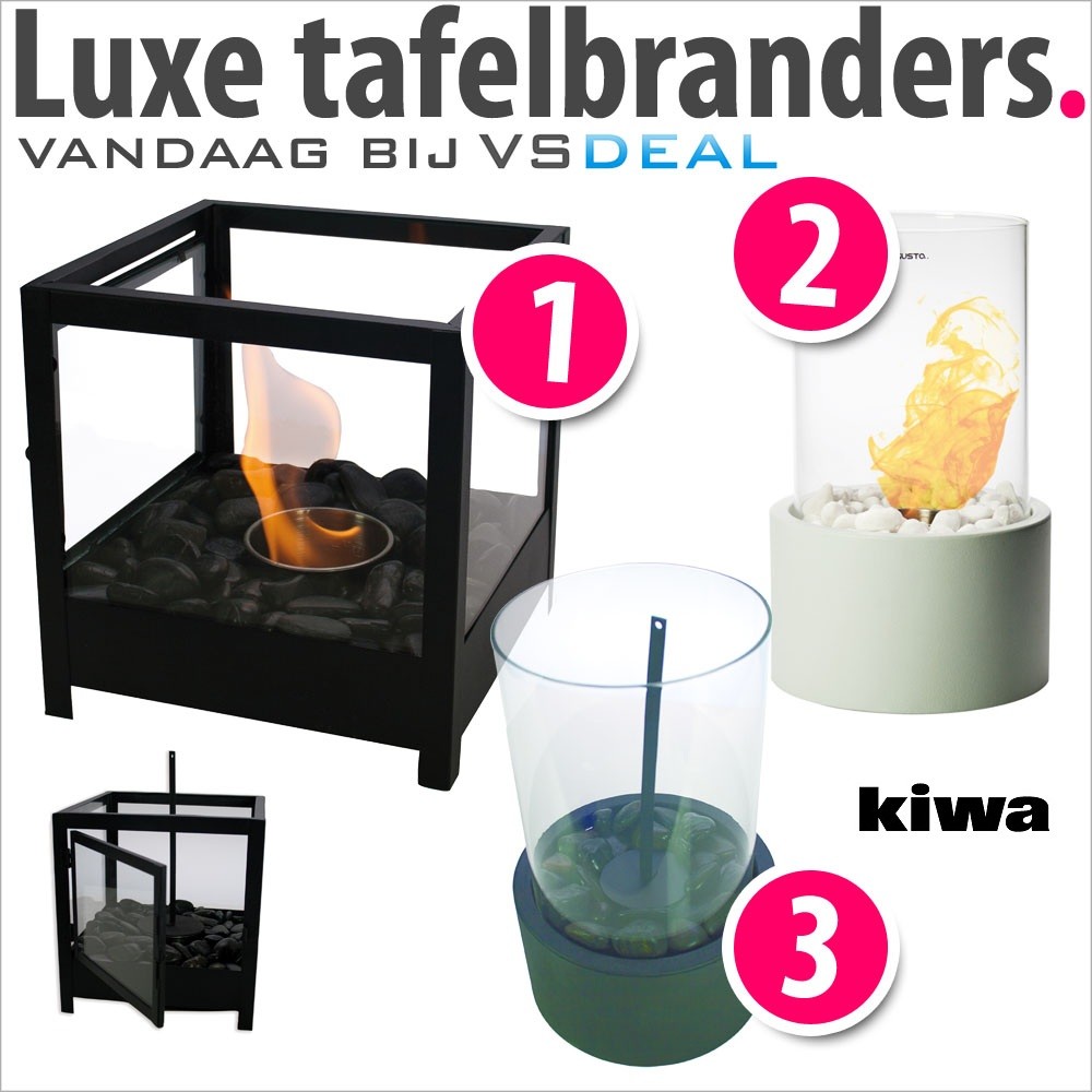 vsdeal.com - Luxe Tafelbranders keuze uit 3 modellen OP=OP vsdeal.com - Luxe Tafelbranders keuze uit 3 modellen OP=OP