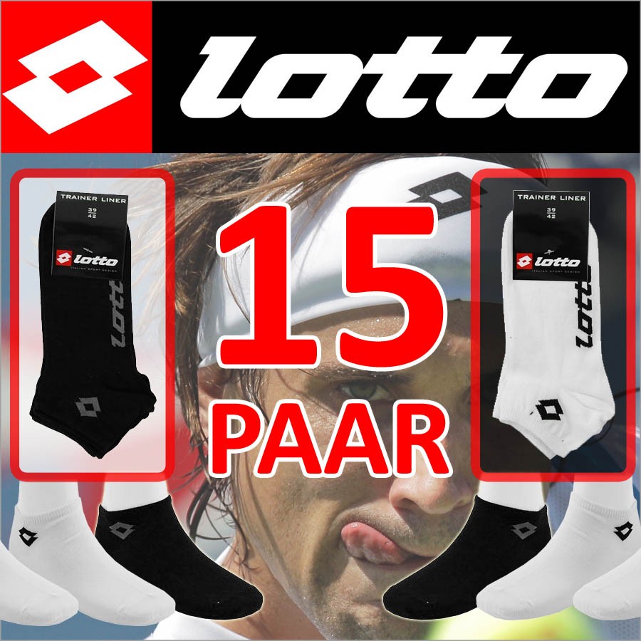 vsdeal.com - MEGAstunt Tennissokken van Lotto 15 PAAR!!!