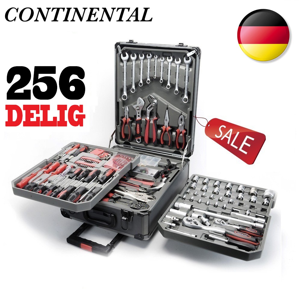 vsdeal.com - NIEUW! Continental 256-delige Klusserstrolley