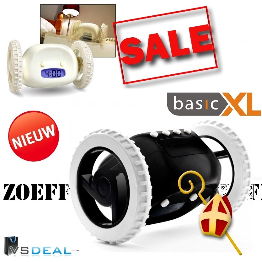 vsdeal.com - Nieuw De rijdende Wekker keuze uit 2 kleuren OP=OP