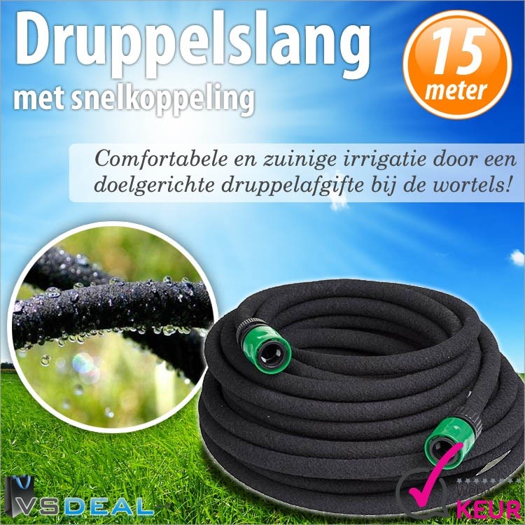 vsdeal.com - Nieuw Druppelslang met Snelkoppeling ideaal voor uw droge Tuin OP=OP